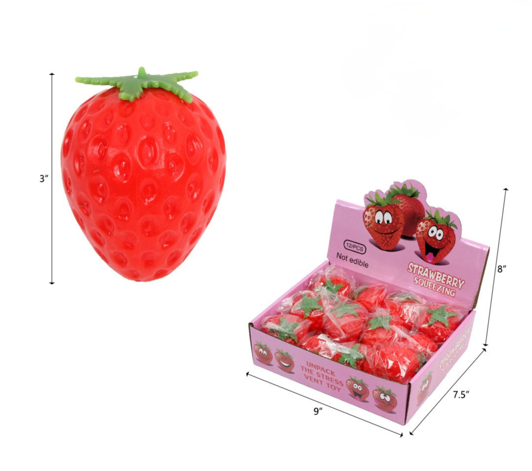 Squishy Strawberry 3in